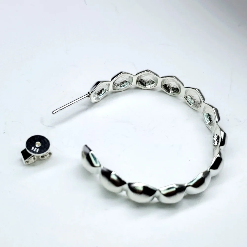Legend Amrapali Regal Lavali Collection Sterling Silver Hoop Earrings NWT